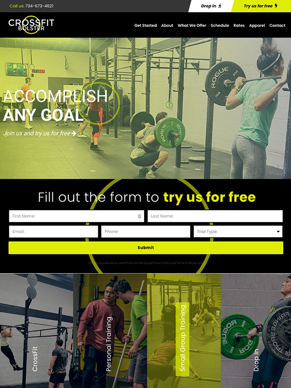 Fitness Website Design And Gym Website Design Lead Funnel Marketing