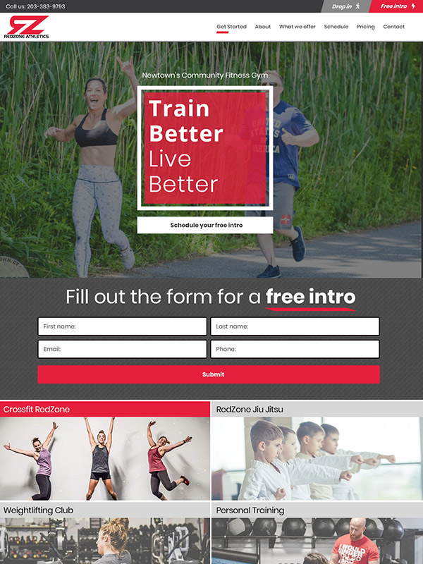 Fitness Website Design And Gym Lead Marketing