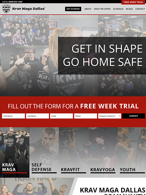 Krav Maga Website Design And Search Engine Optimization